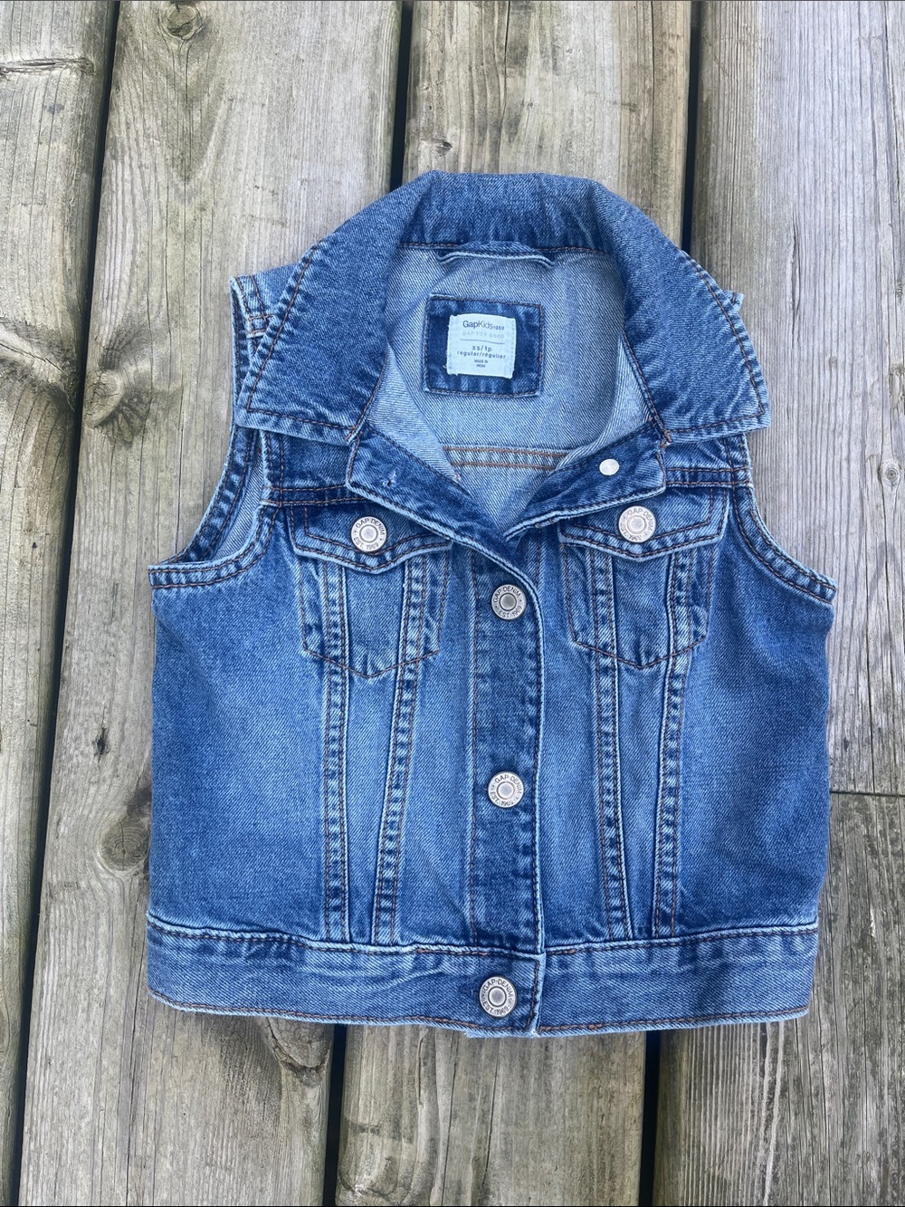 Gap Kids Denim Vest Size XS